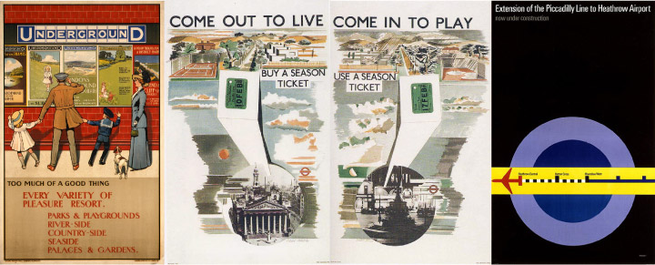 150年的伦敦地铁海报设计